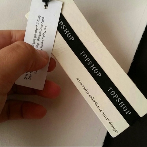 NWT Topshop colorblock blouse - Picture 4 of 4